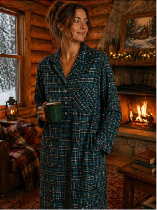Amanda Stewart Other - Vintage Amanda Stewart Flannel Nightgown S Sears Cottagecore Country Grannycore